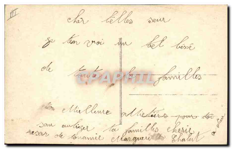 CPA Fantaisie Langage des Fleurs  — Verso