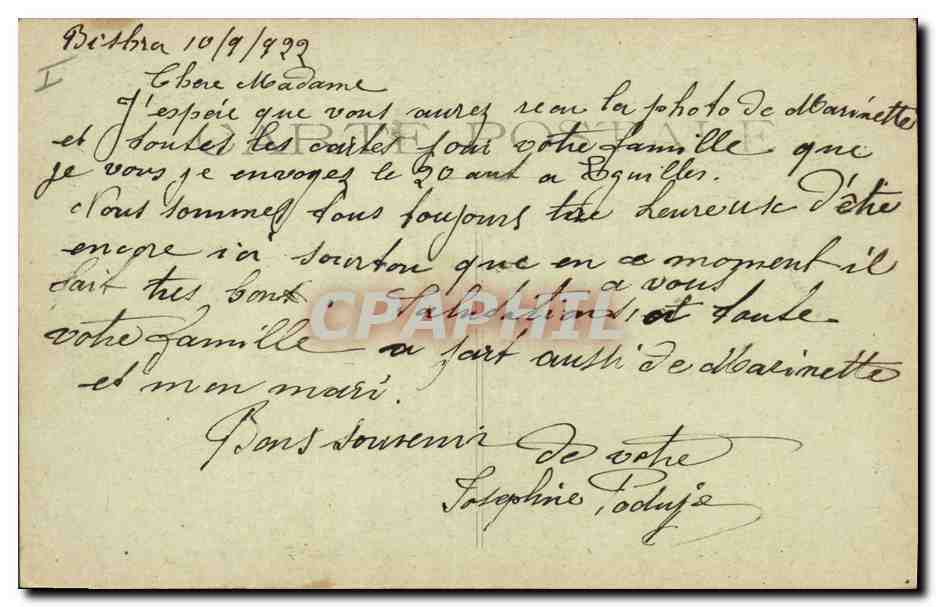 CPA Palmiers Palmier Biskra Dattier noir  — Rückseite