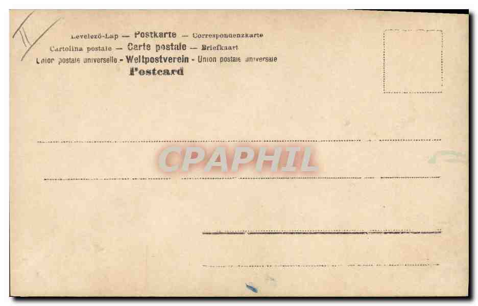 CPA Fantaisie Femme Lettres Lettre L Enfant  — Verso