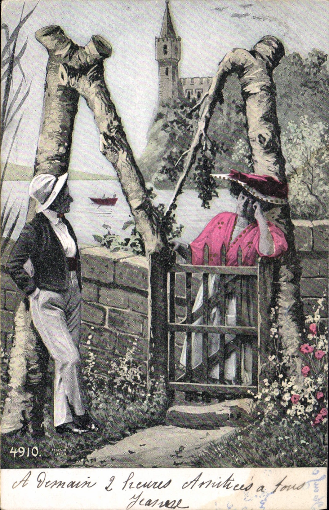 Deux figures arrêtées à tous yeux — Aiterrocca, n° 4910