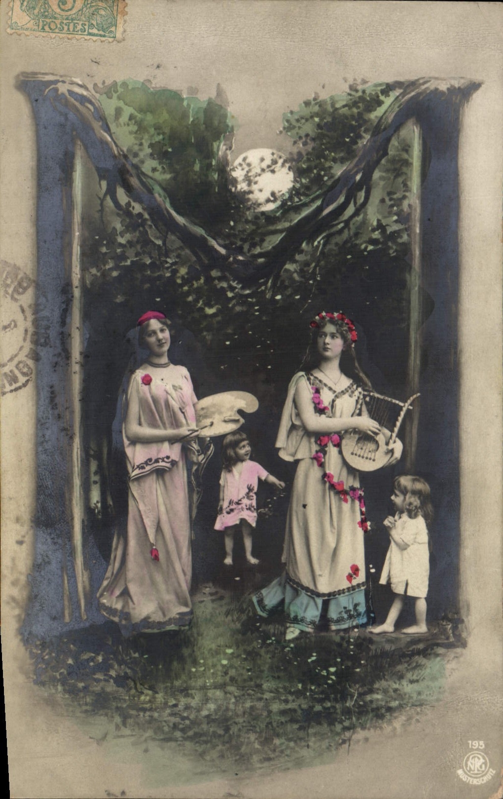 Femmes et enfants dans un cadre naturel — éditeur NRG, n° 195
