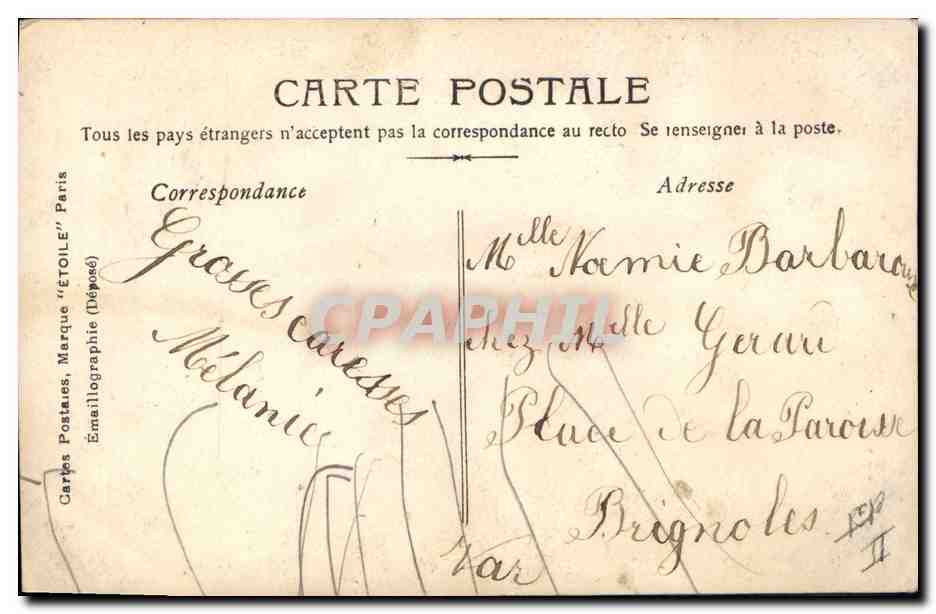 CPA Fantaisie Enfant Lettres Lettre N  — Rückseite
