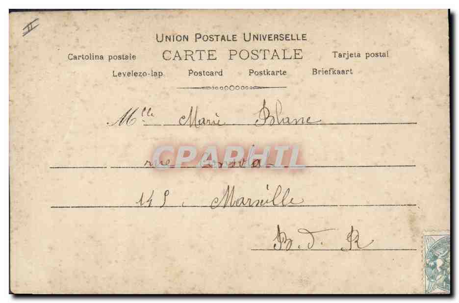 CPA Fantaisie Enfant Lettres Lettre N  — Verso