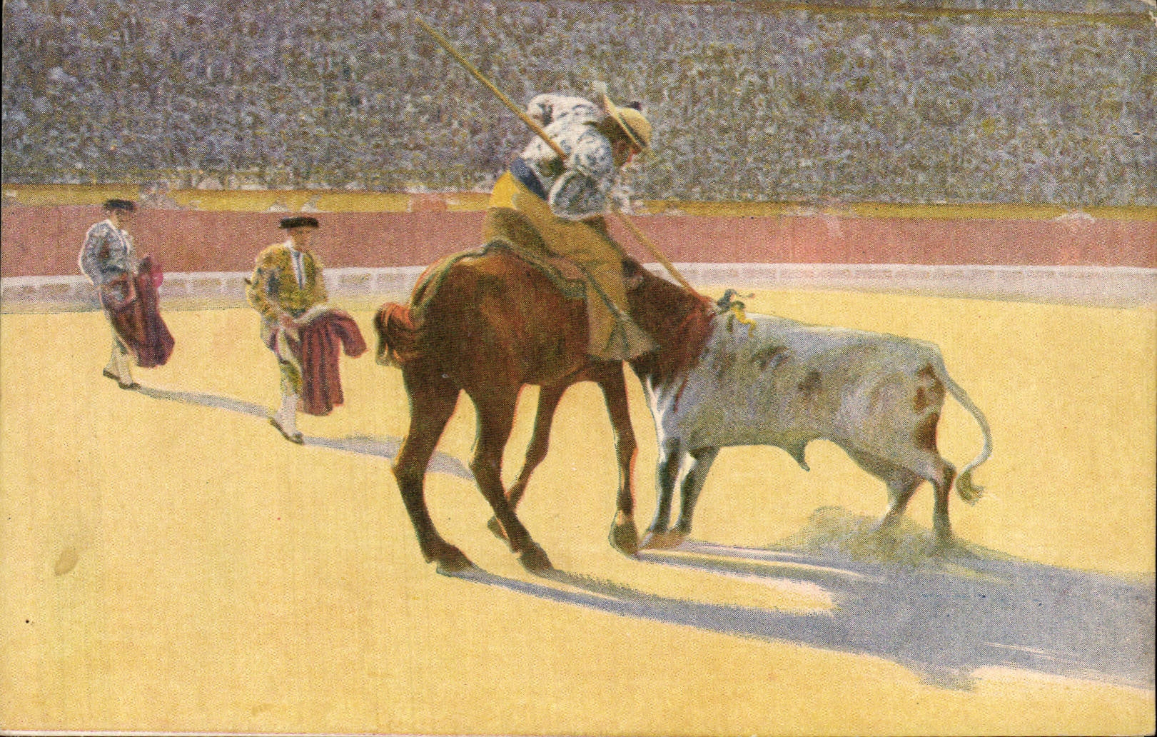 CPA Corrida Course de taureaux Une buena vara 