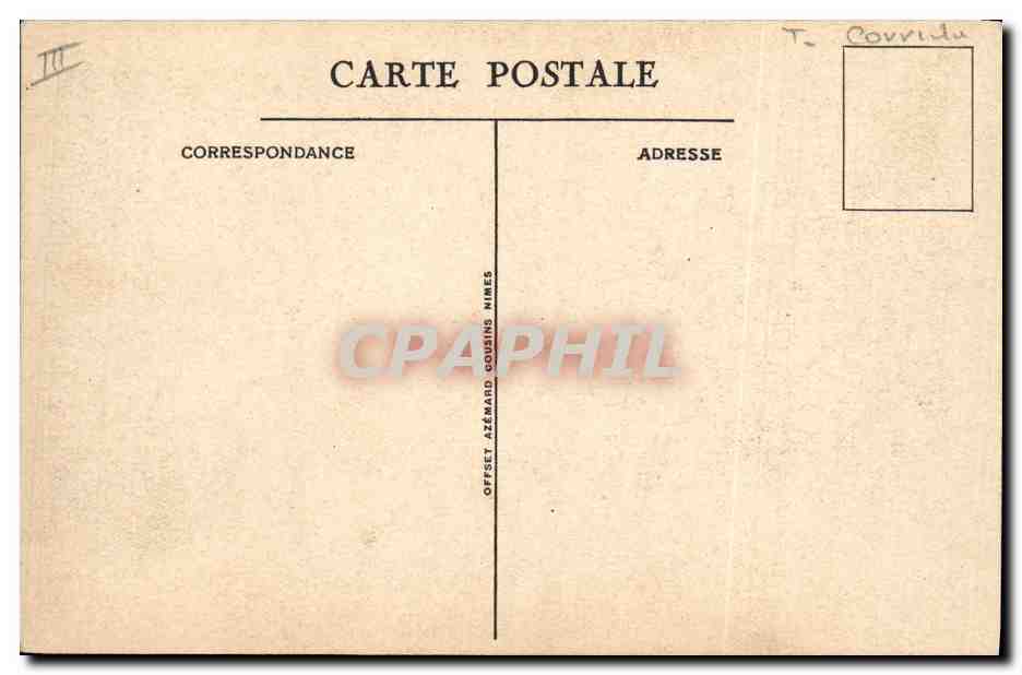 CPA Corrida Course de taureaux La paseo ou defil des quadrilles  — Rückseite