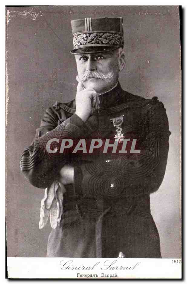CPA Militaria General Sarrail 