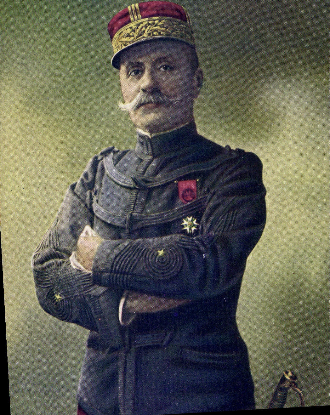 Général français — portrait en uniforme — éditeur César, n° de série non visible
