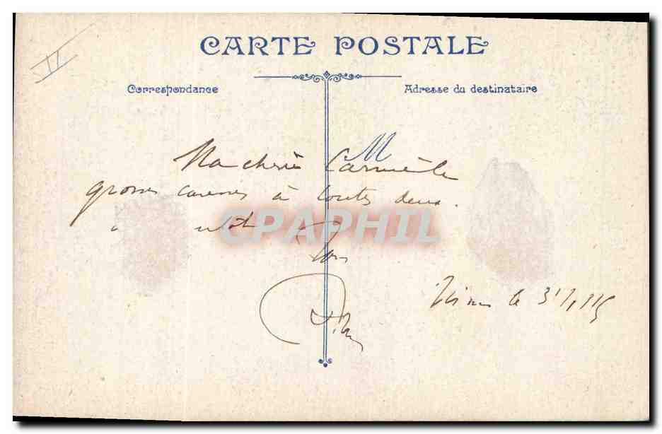 CPA Militaria General De Castelnau  — Verso