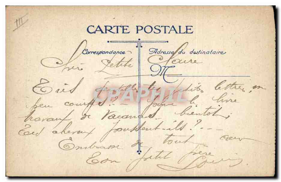 Soldats en retour des tranchées — Les Poilus au retour des tranchées — Éditeur L.V.C. n° Z.4 — Verso