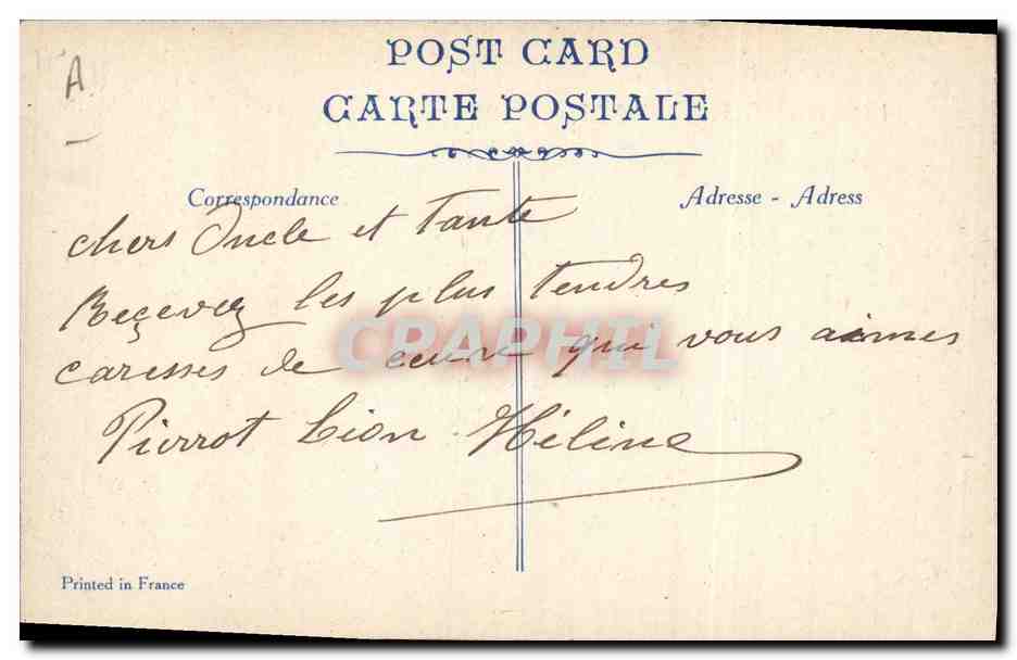 CPA Militaria Les generaux Joffre et French sur le front Thiery Aine Vetements Marseille  — Rückseite