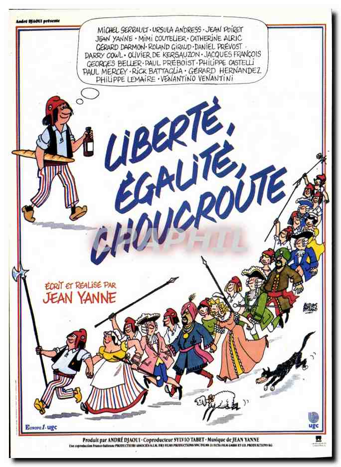 CPA Cinema Liberte Egalite Choucroute Jean Yanne