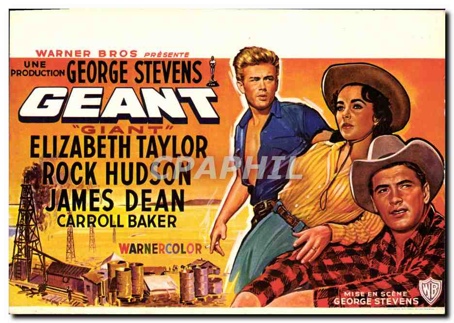 CPA Cinema George Stevens Geant Elizabeth Taylor Rock Hudson James Dean