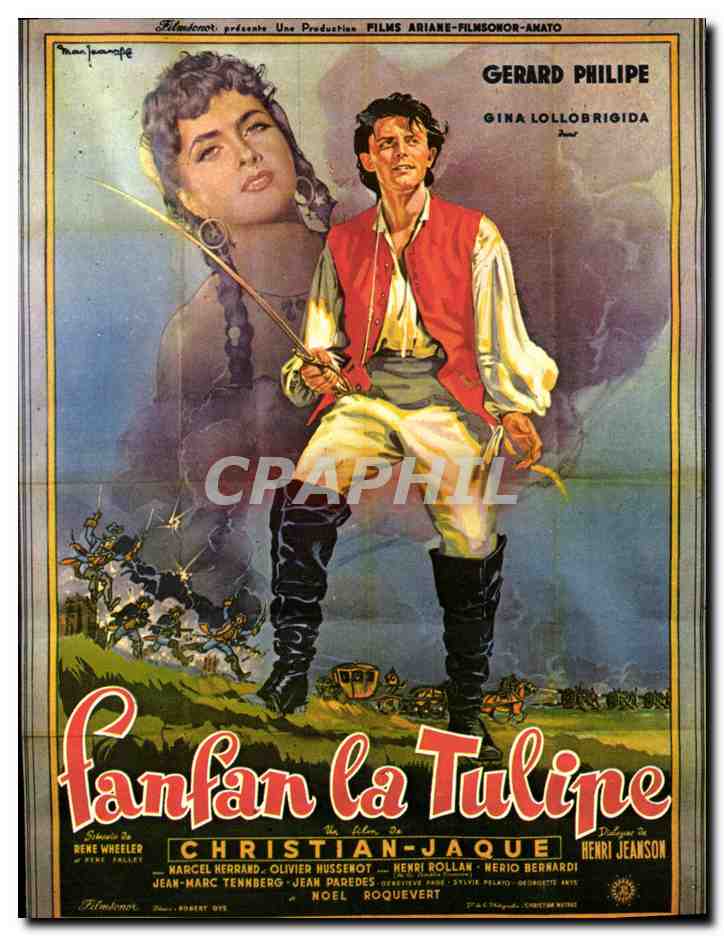 CPA Cinema Fanfan La Tulipe Gerard Philippe