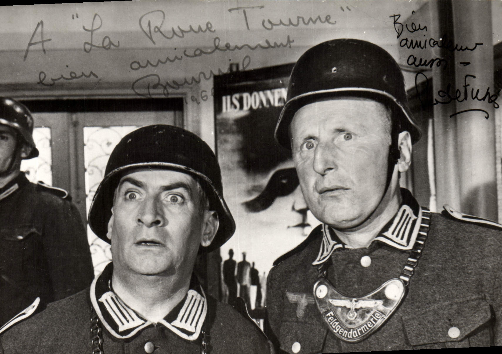 Scène de film avec soldats SS — Éditions du Globe, Paris — n° 1096