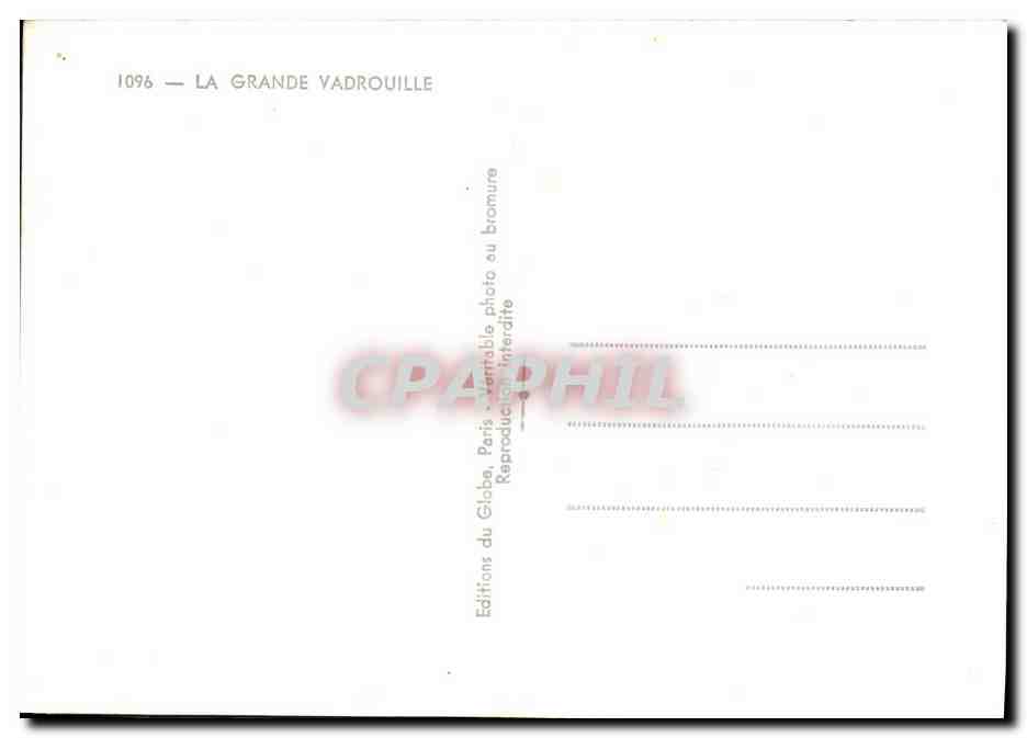 Scène de film avec soldats SS — Éditions du Globe, Paris — n° 1096 — Verso