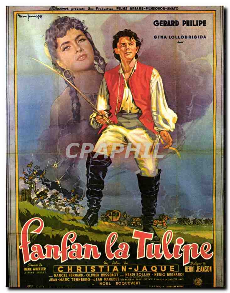 CPA Cinema Fanfan La Tulipe Gerard Philippe