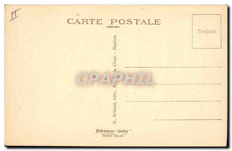 CPA Folklore Petit garcon et fillette des environs d'Auray  — Rückseite