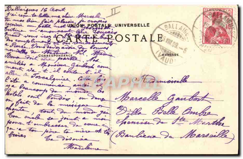 CPA Folklore Enfant Un bon Bigouden  — Verso