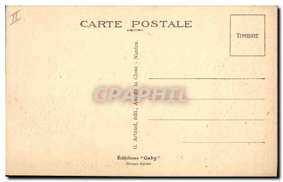 CPA Folklore Costume de Chateaulin  — Verso