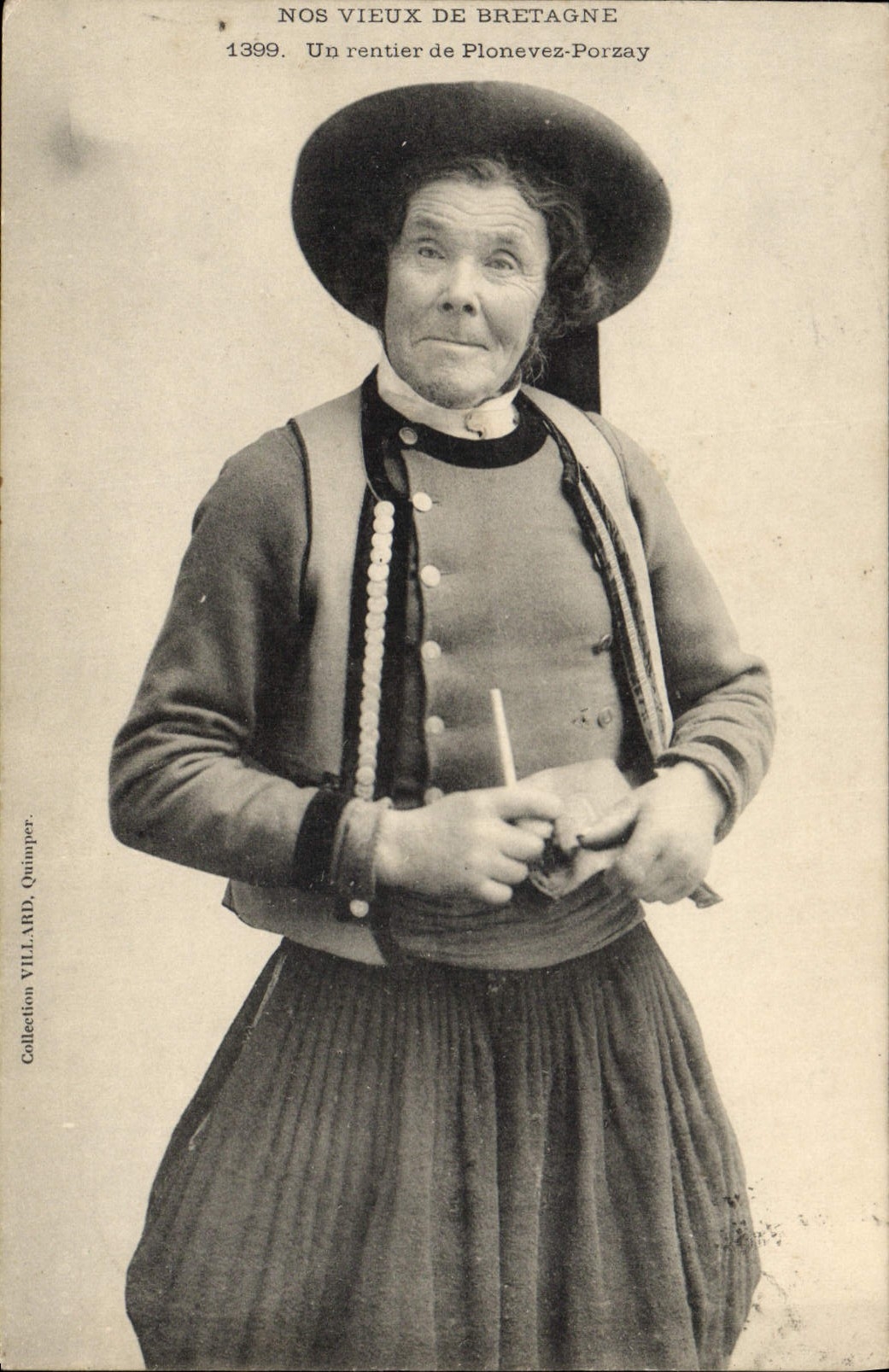 CPA Folklore Un rentier de Plonevez Porzay 