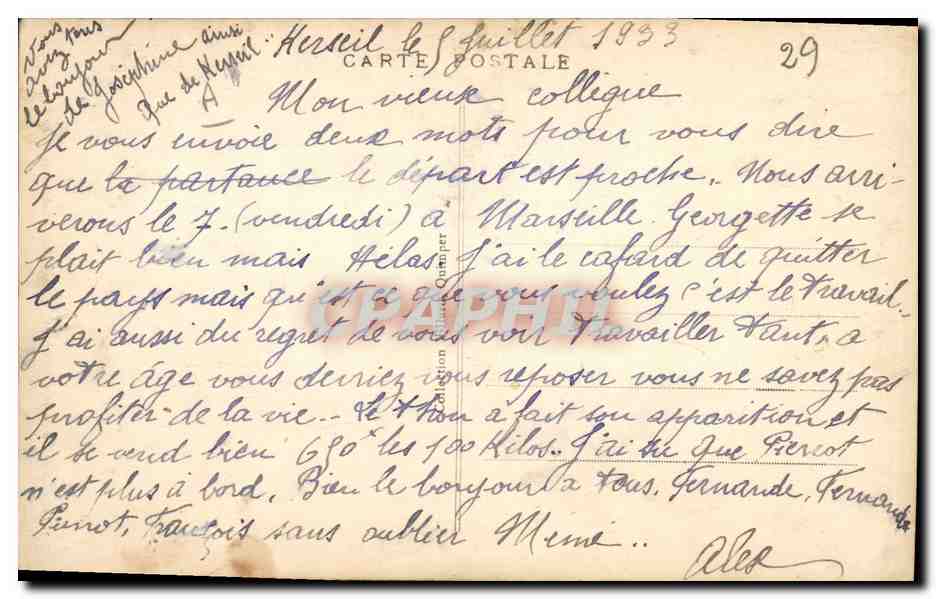 CPA Folklore Le cidre de Fouesnant Ses gaietes Scene de noce bretonne  — Verso