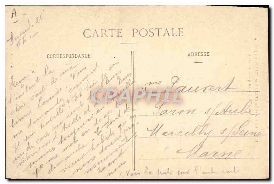 CPA Folklore Costumes de Rennes et d'Ille et Vilaine  — Verso