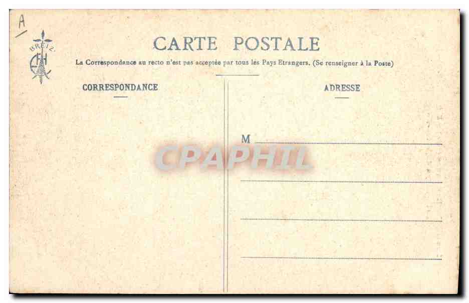 CPA Folklore Pays de Vitre Fougeres  — Verso