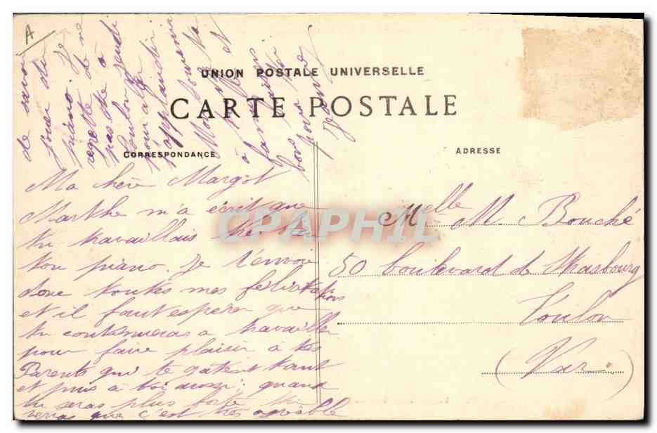 CPA Folklore Douarnenez Toilette d'une mariee  — Verso