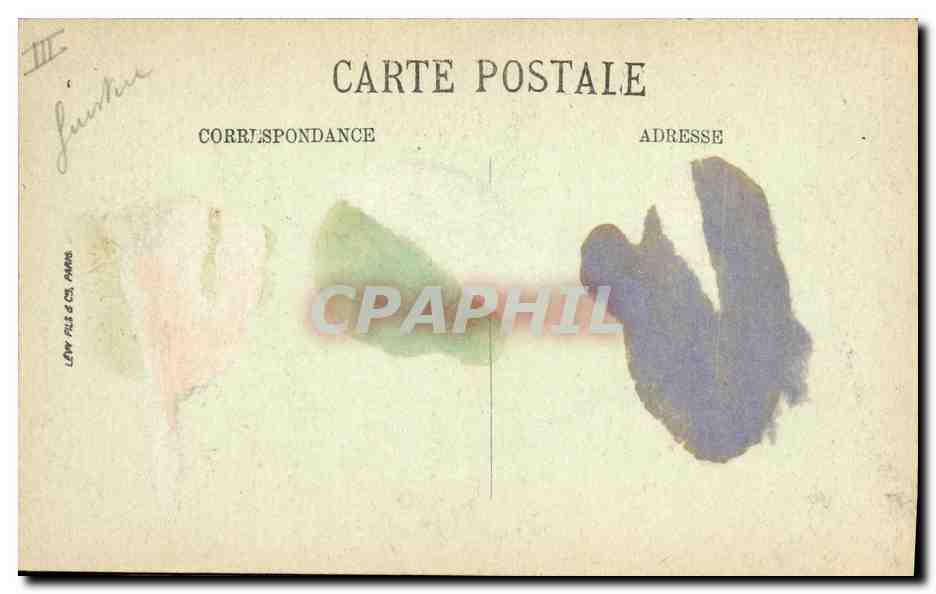 CPA Folklore Jeune fille de Douarnenez en costume de fete  — Verso