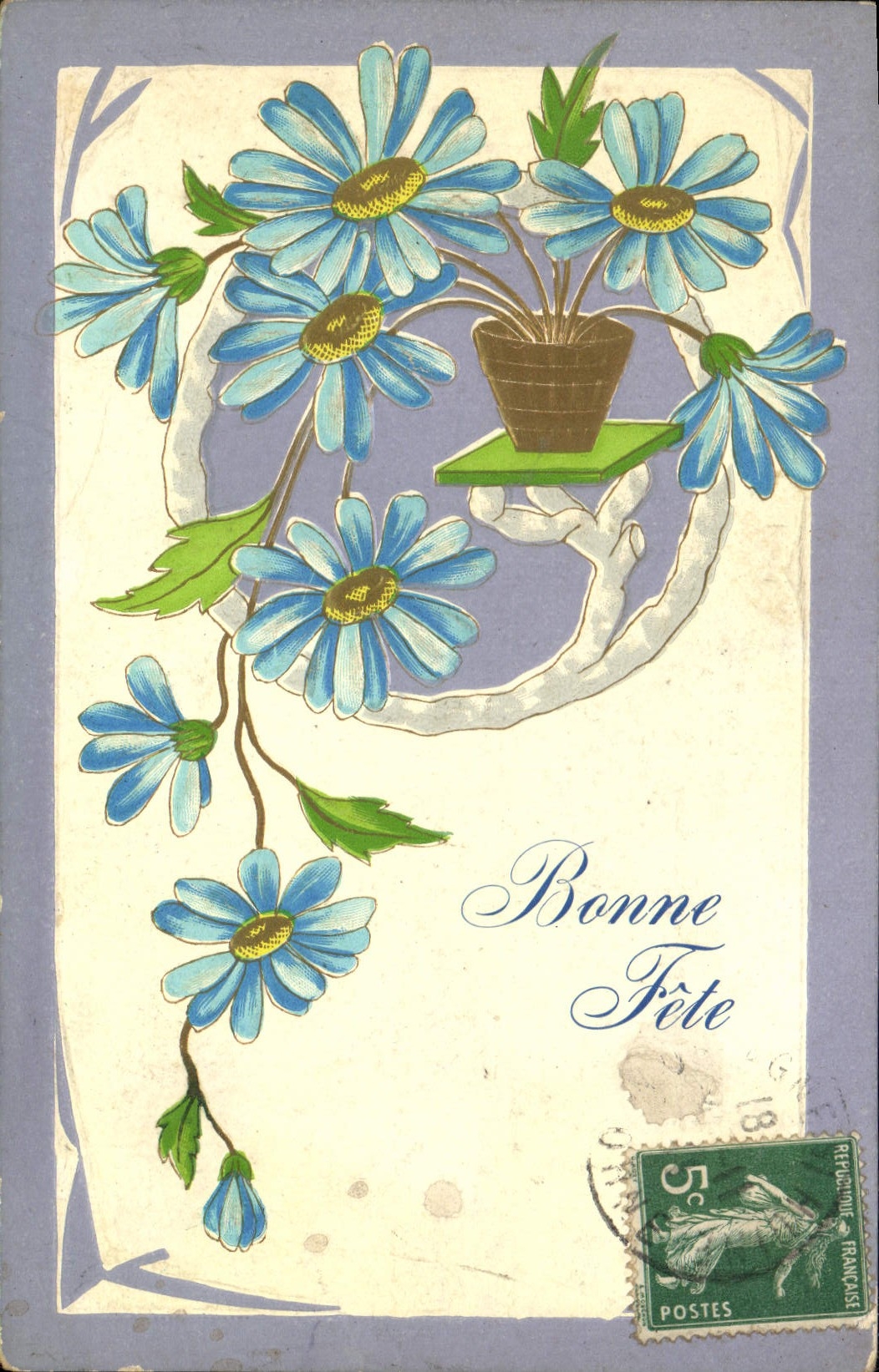 CPA Fantaisie Fleurs 