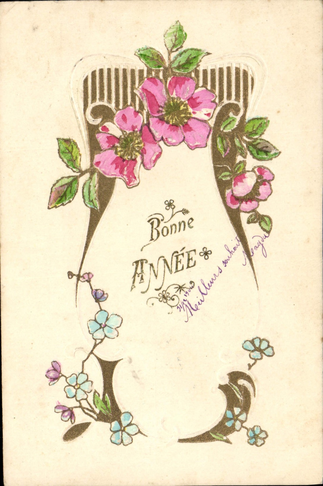CPA Fantaisie Fleurs 