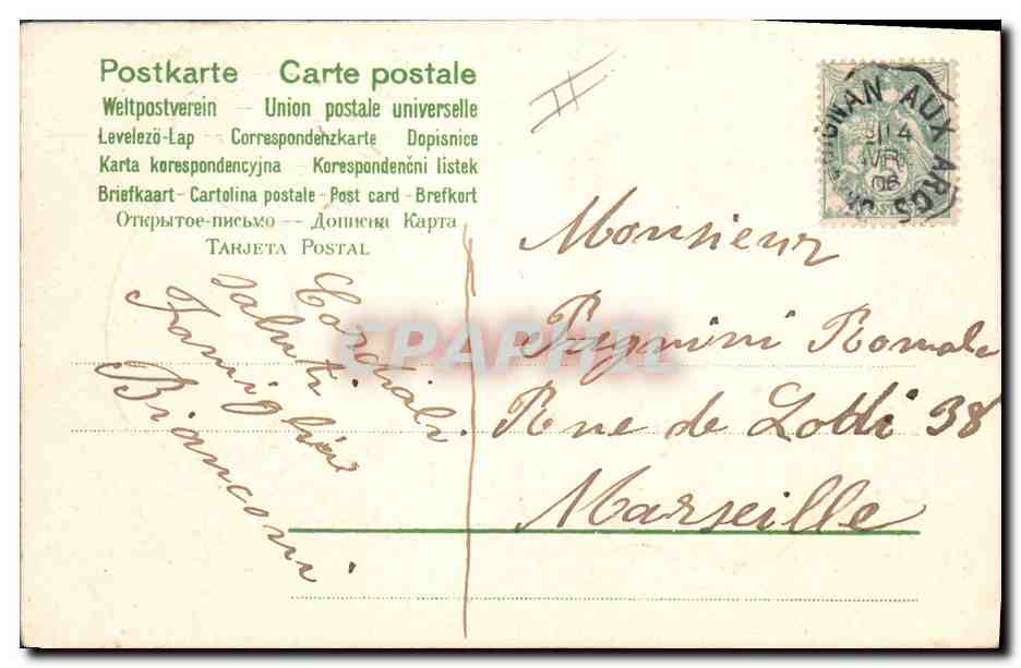 CPA Fantaisie Fleurs Poussins Oeufs Paques  — Verso