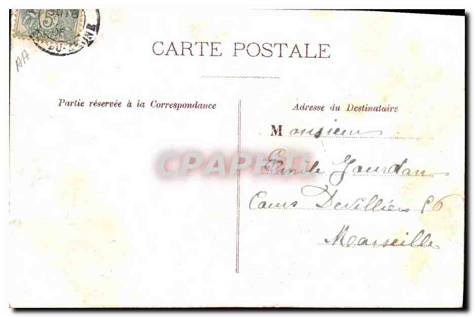 CPA Fantaisie Fleurs Colombes  — Verso