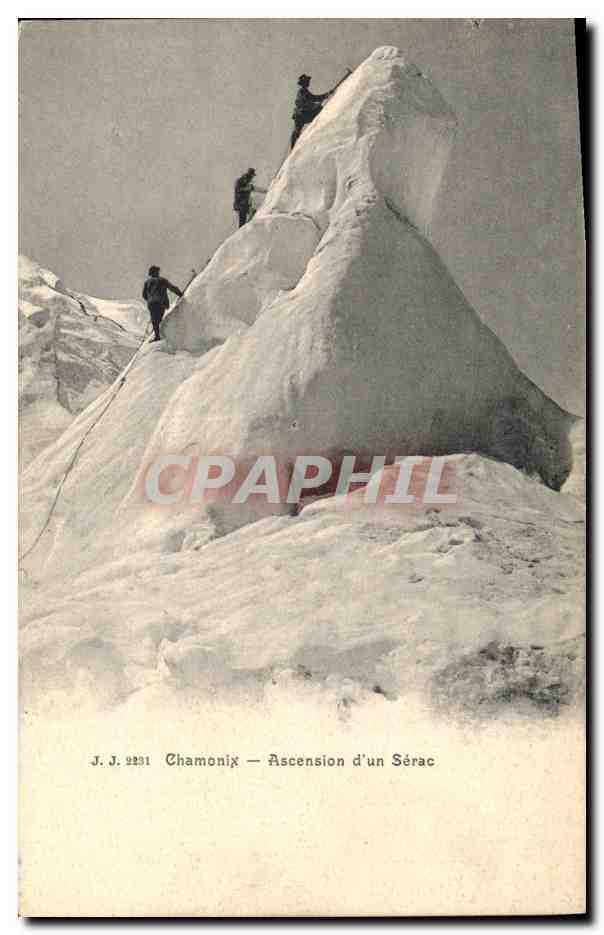 CPA Alpinisme Chamonix Ascension d'un serac 