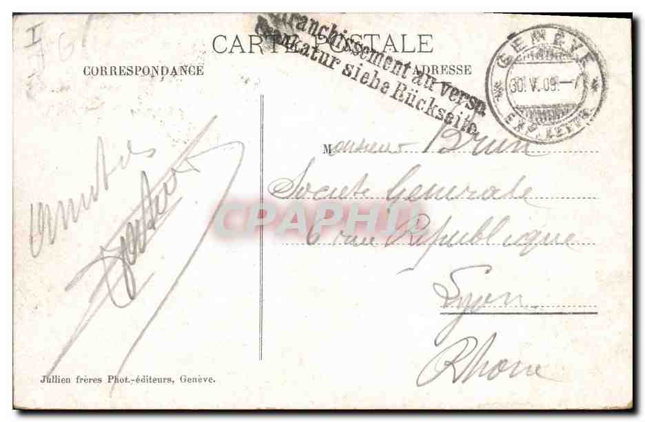 CPA Alpinisme Chamonix Seracs du Mont Blanc  — Rückseite