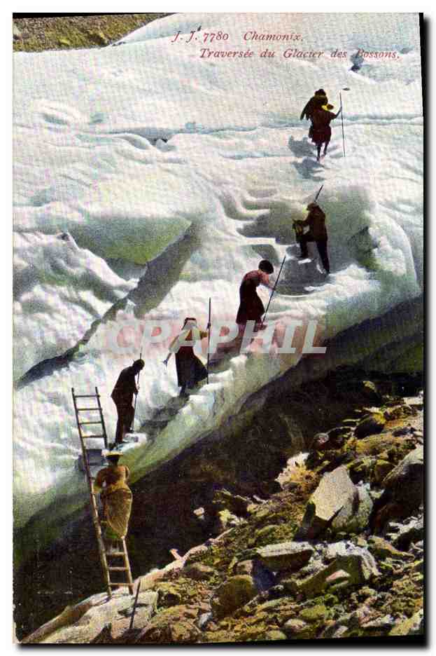 CPA Alpinisme Chamonix Traversee du glacier des Bossons 