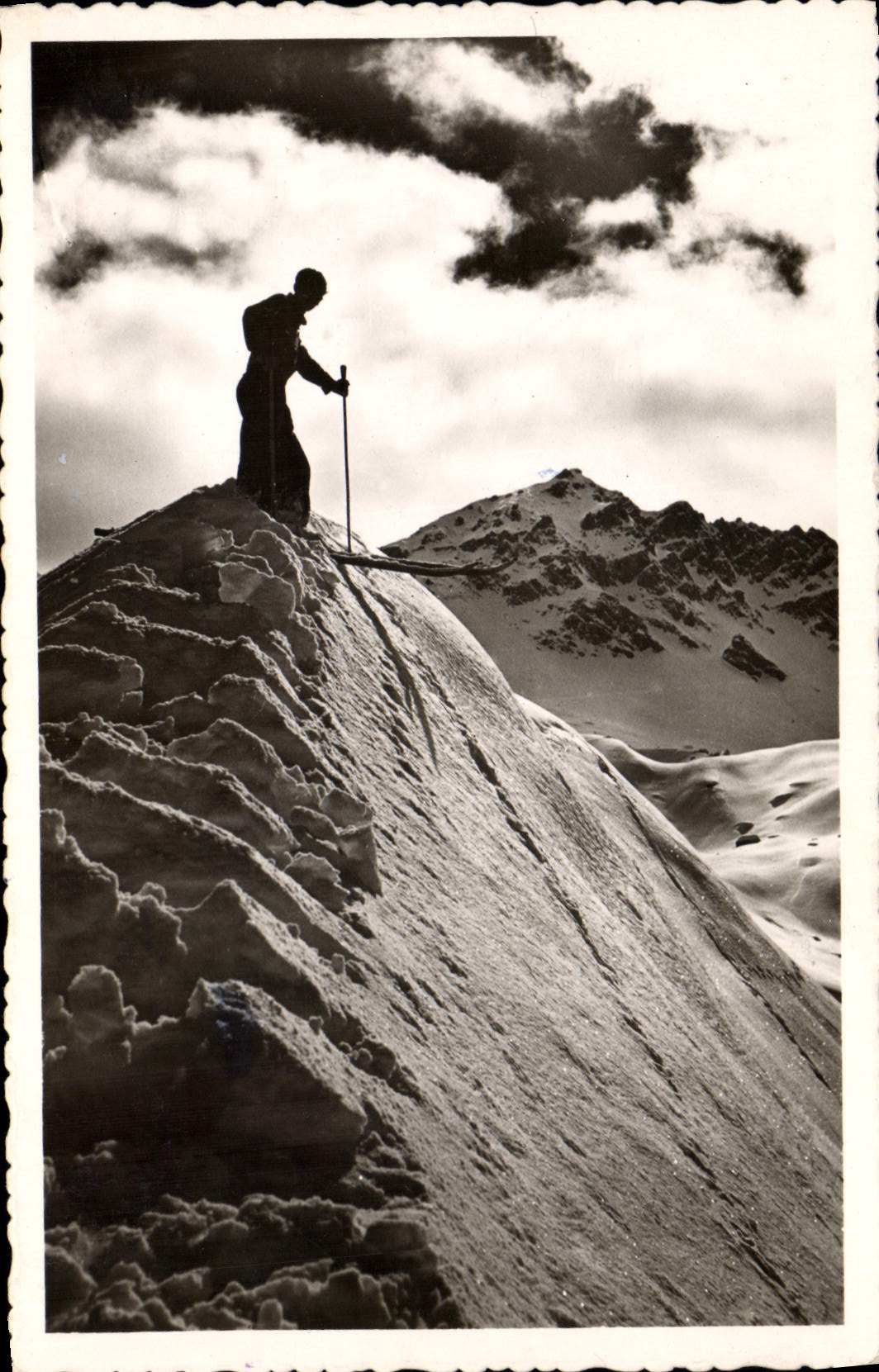 CPA Alpinisme Les Alpes de Provence en hiver Passage d'une crete 