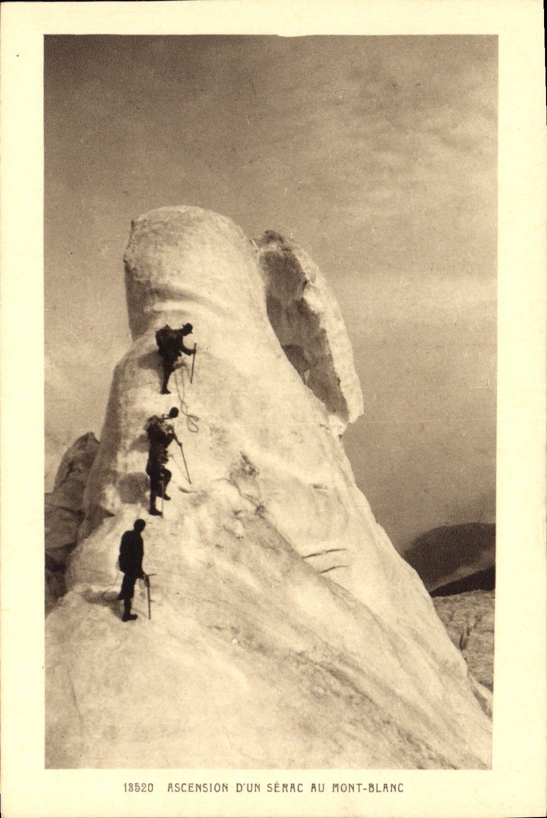 CPA Alpinisme Ascension d'un serac au Mont Blanc 