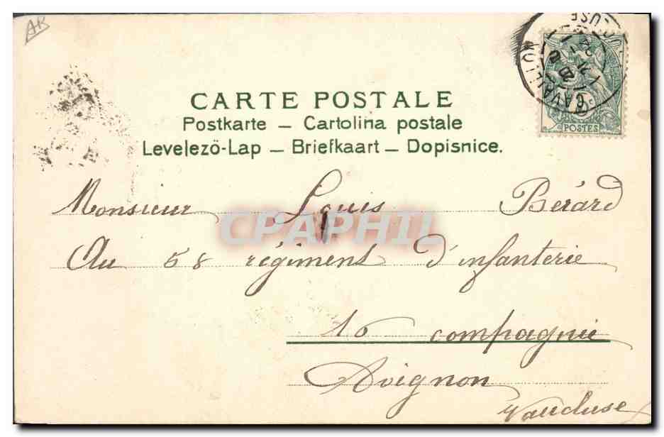 CPA Fantaisie Fleurs — Reverso