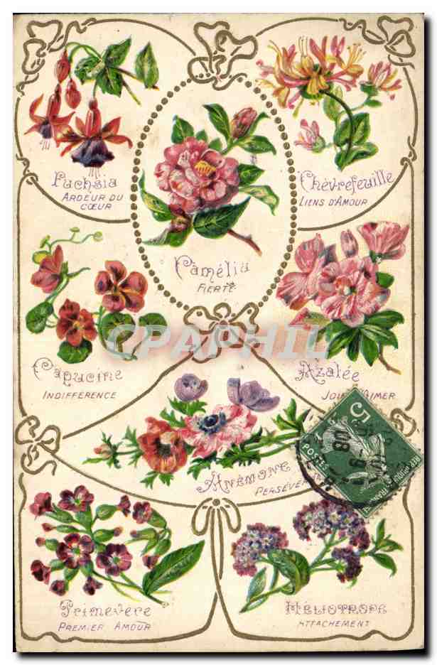 Flores simbólicas — Serie 1863 — K. F. Editores, París