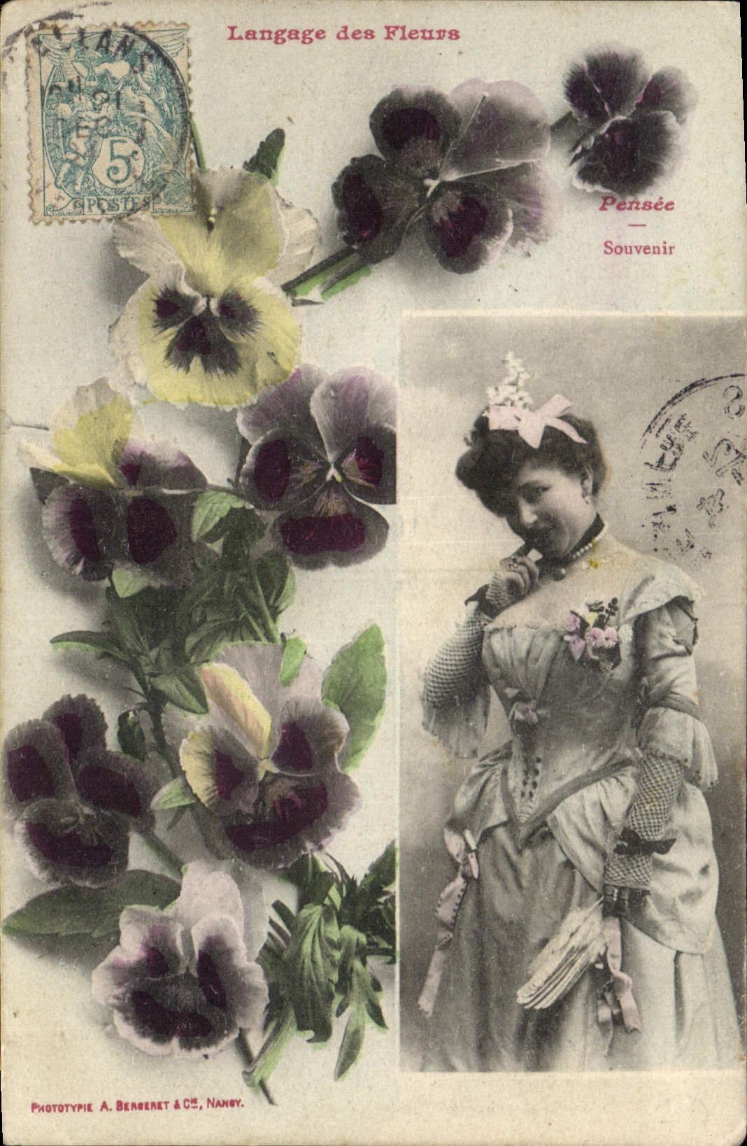 CPA Fantaisie Le langage des Fleurs 