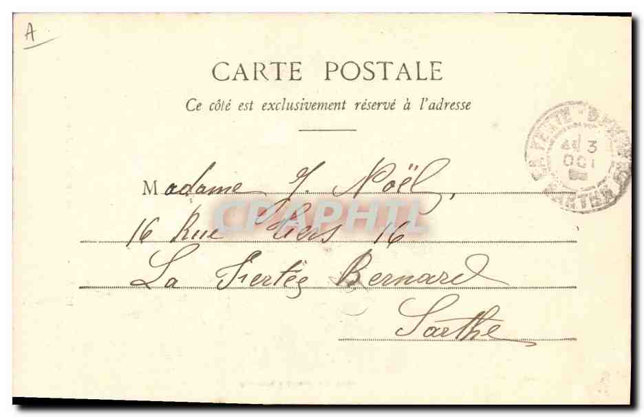 CPA Fantaisie Le langage des Fleurs Lilas  — Verso