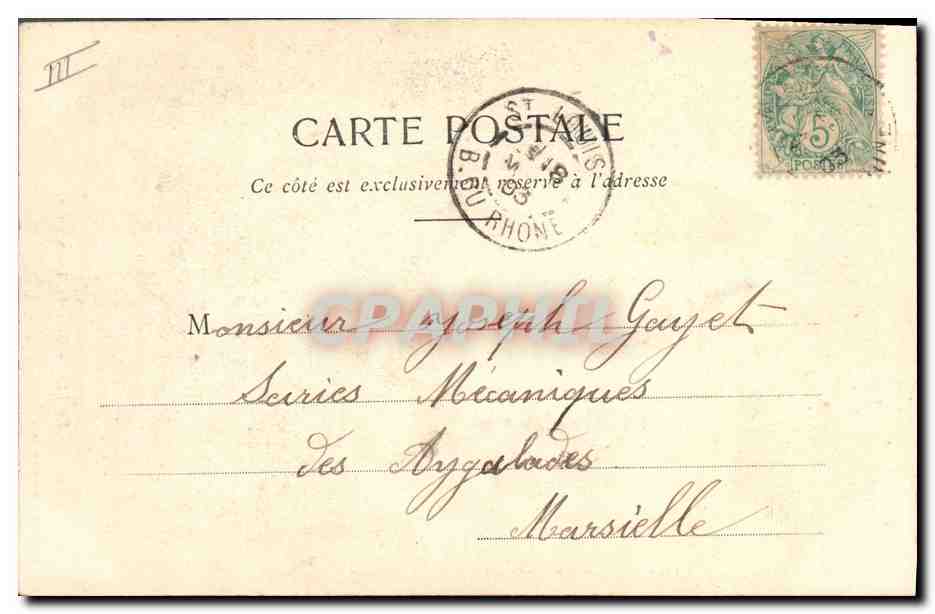 CPA Fantaisie Le langage des Fleurs Le Lis  — Verso