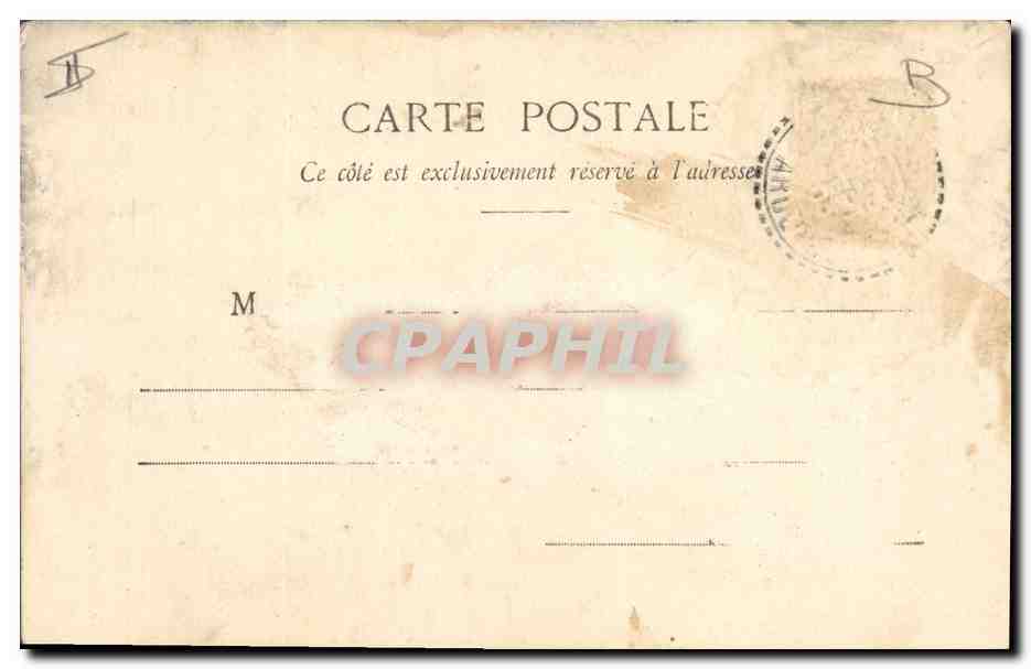 CPA Fantaisie Le langage des Fleurs Glycine  — Verso