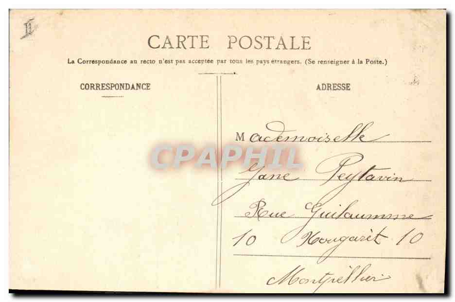 CPA Fantaisie Le langage des Fleurs Reseda  — Rückseite