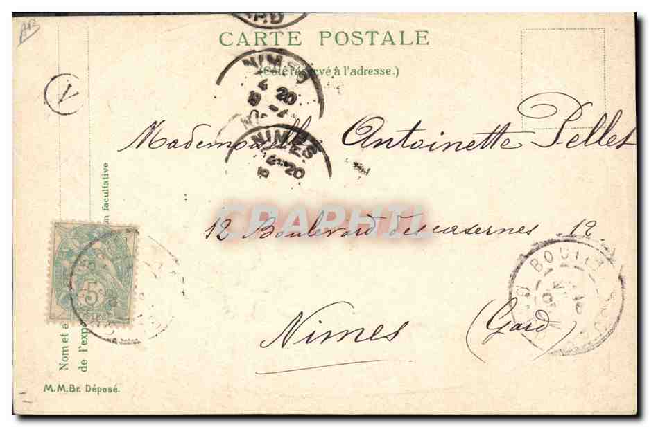 Palette de couleurs — Le langage des couleurs — éditeur non identifié, n° 2441 — Verso