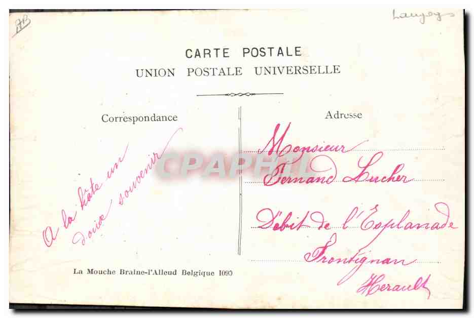 Il Linguaggio dei Profumi — Il Lillà — Union Postale Universelle — Verso