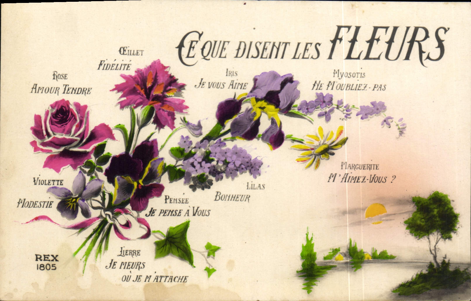 CPA Fantaisie Fleurs 