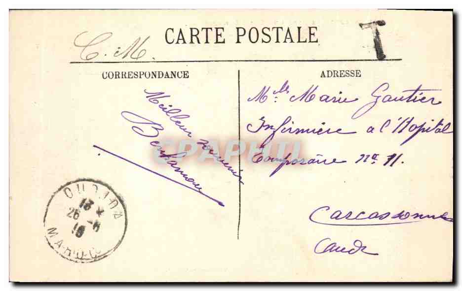 CPA Palmiers Palmier Etude de dattiers dans une oasis saharienne  — Verso
