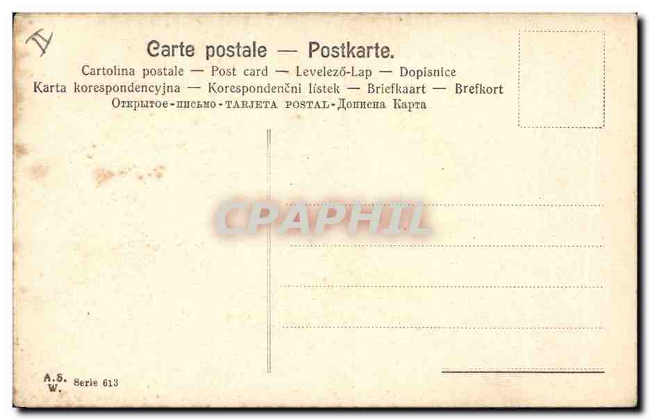 CPA Fantaisie Fleurs Lettres Lettre N  — Rückseite